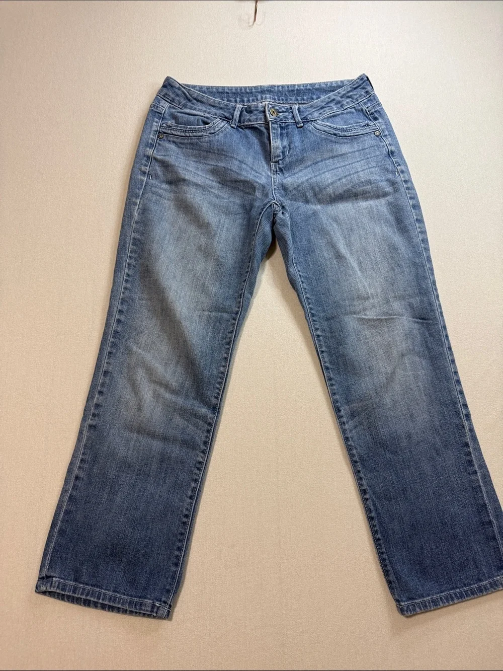 Simply Vera Vera Wang Mid Blue Denim Capris